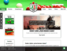 Tablet Screenshot of lasesnooker.com